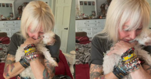 Blind and Deaf Senior Dog Discovers Love Through Slow
Dancing with Her New Mom