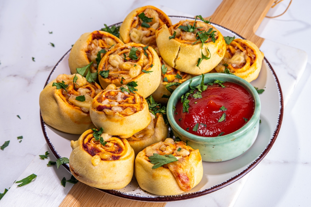 homemade pizza rolls